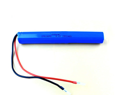 1500mAh الطوارئ بطارية ليثيوم بطارية ليثيوم فوسفات الحديد 6.4V