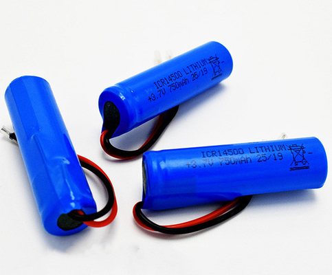 750mAh الطوارئ بطارية ليثيوم عديمة الرائحة 3.7 الجهد ICR14500