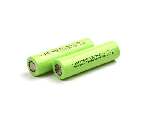 2200mAh بطاريات ليثيوم أيون قابلة لإعادة الشحن ICR18650 3.7V ليثيوم أيون