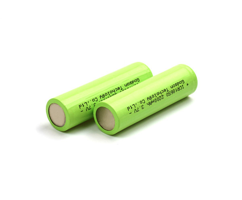 2200mAh بطاريات ليثيوم أيون قابلة لإعادة الشحن ICR18650 3.7V ليثيوم أيون