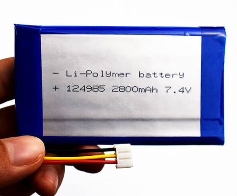 بطارية ليثيوم أيون 124985 2800mAh 7.4 فولت بوليمر الليثيوم وزن خفيف