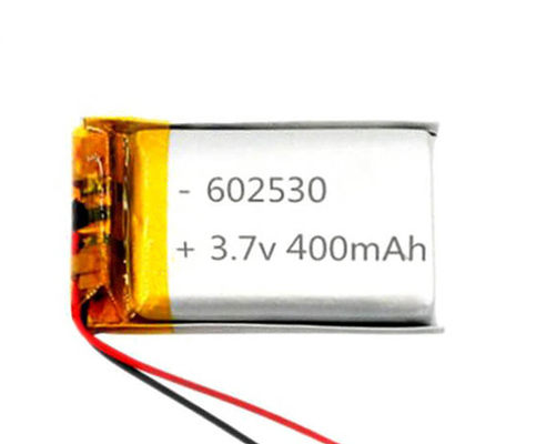 400mAh بطارية ليثيوم أيون مصباح الطوارئ 6.0 * 25 * 30mm Li Polymer Cell