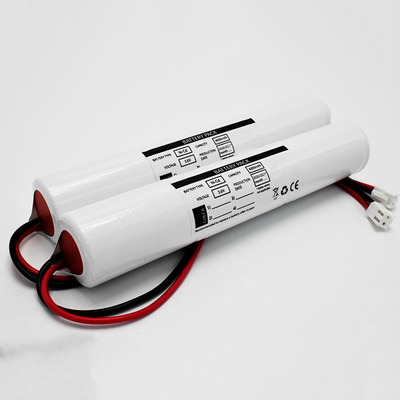 4000mAh ضوء الطوارئ Ni Cd بطارية 3.6V حزمة الطاقة مقاومة درجات الحرارة العالية