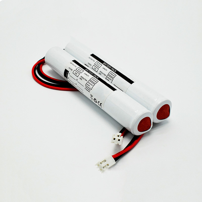3.6V ضوء الطوارئ Ni Cd Battery 2500mAh 500 Times Cycles