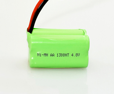 بطارية NiMh AA 1300mAh 4.8V للإضاءة في حالات الطوارئ 70 درجة درجة حرارة العمل
