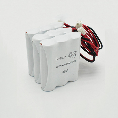 AA900mAh 3.6V الطوارئ خروج تسجيل البطارية استبدال سترة NiCd PVC
