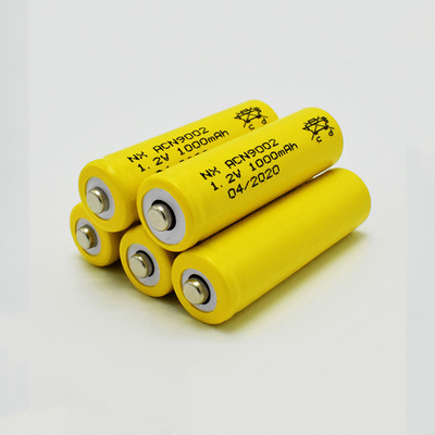 NiCd 1.2 فولت بطارية قابلة للشحن AA 1000mAh OEM سترة مخصصة