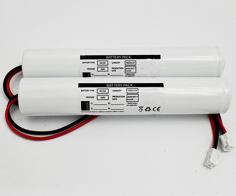 حزمة بطارية Ni Cd القابلة لإعادة الشحن D4000mAh 3.6V دورة حياة البطاريات