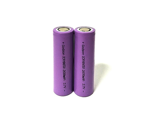 2600mAh 3.7V ضوء الطوارئ بطارية ليثيوم ICR18650 2000 مرة