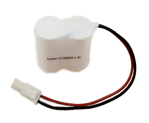 حزمة بطارية النيكل والكادميوم SC2000mAh 2.4V 500 مرة دورة الحياة