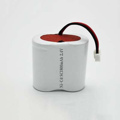 حزمة بطارية نيكل كادميوم قابلة لإعادة الشحن SC1800mAh 2.4V