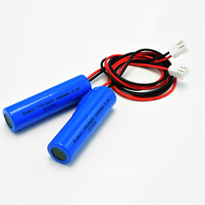 IFR18650 3.2V الطوارئ خروج البطارية 1600mAh Lifepo4 ليثيوم