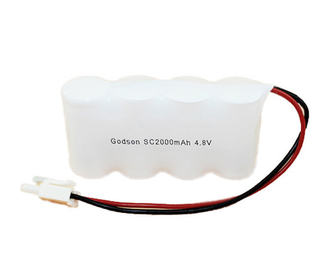 جنبًا إلى جنب مع بطاريات ضوء الخروج لحالات الطوارئ 4.8 فولت SC2000mAh NiCd 36g