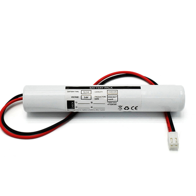 3.6 فولت C2500mAh بطاريات ضوء خروج الطوارئ 71 جرام بطارية حزمة عصا