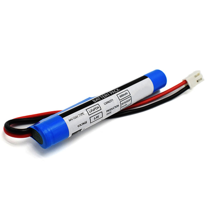 LiFePO4 Stick نوع بطارية 6.4 فولت 600 مللي أمبير موصل JST VH 2P