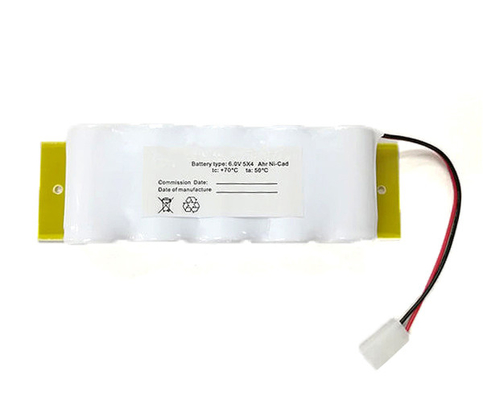 إضاءة الطوارئ خروج حزمة بطارية ضوء NiCd D4000mAh 6V