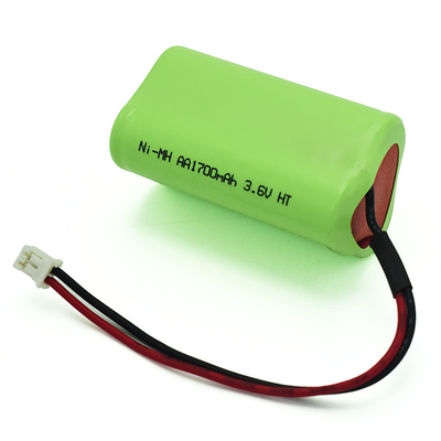 إضاءة الطوارئ 3.6 V Ni Mh Battery Cell AA 1700mAh بطاريات قابلة لإعادة الشحن