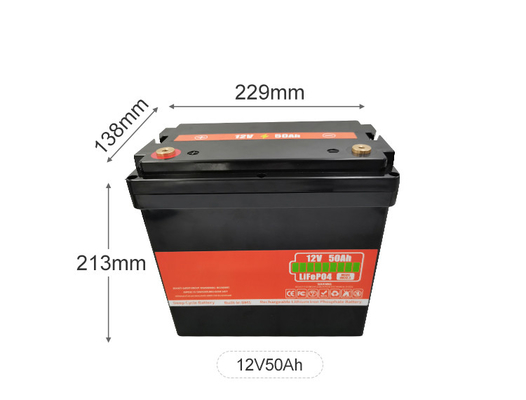 بطارية الليثيوم 12v 50Ah بطارية شمسية مع دورة عميقة