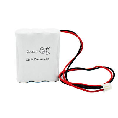 AA900mAh 3.6V الطوارئ خروج تسجيل البطارية استبدال سترة NiCd PVC