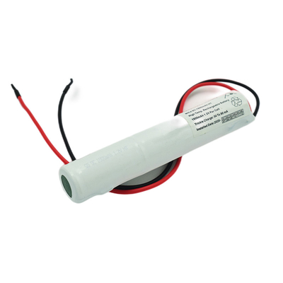 3.6V SC 1800mAh ضوء الطوارئ بطارية Ni Cd أبيض حزمة PVC